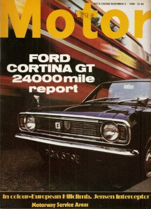 MOTOR  1968 NOV 02 - CORTINA GT, JENSEN INTERCEPTOR, MORRIS 1300